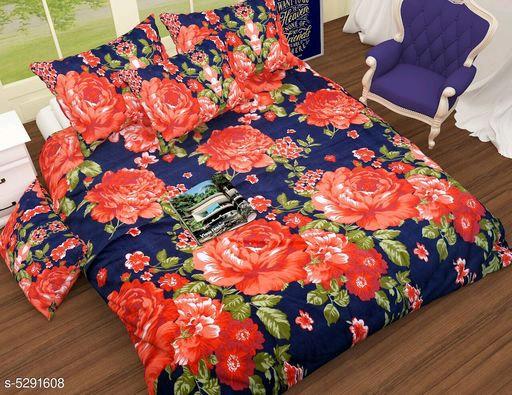 Stylish Polycotton 90x90 Double BedSheets